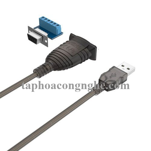 Unitek 96105 Y-1082 1.5M Cáp chuyển Usb 2.0 sang Rs 422/Rs485 bọc chống nhiễu 30096105